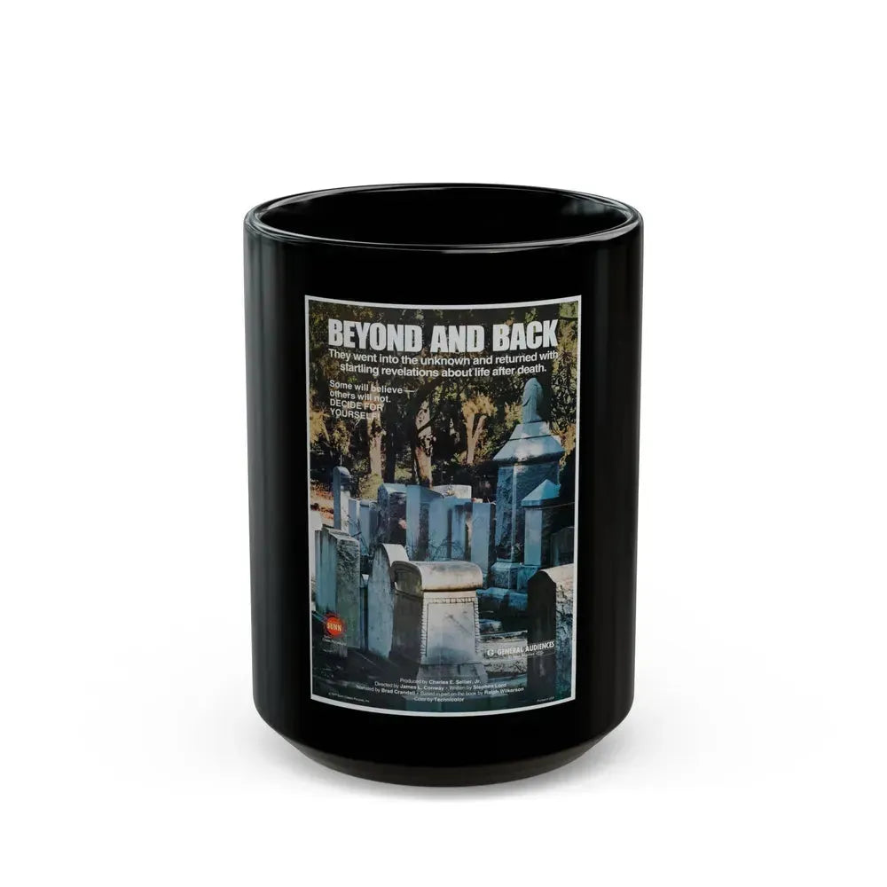 BEYOND AND BACK 1978 Movie Poster - Black Coffee Mug 15oz - Go Mug Yourself