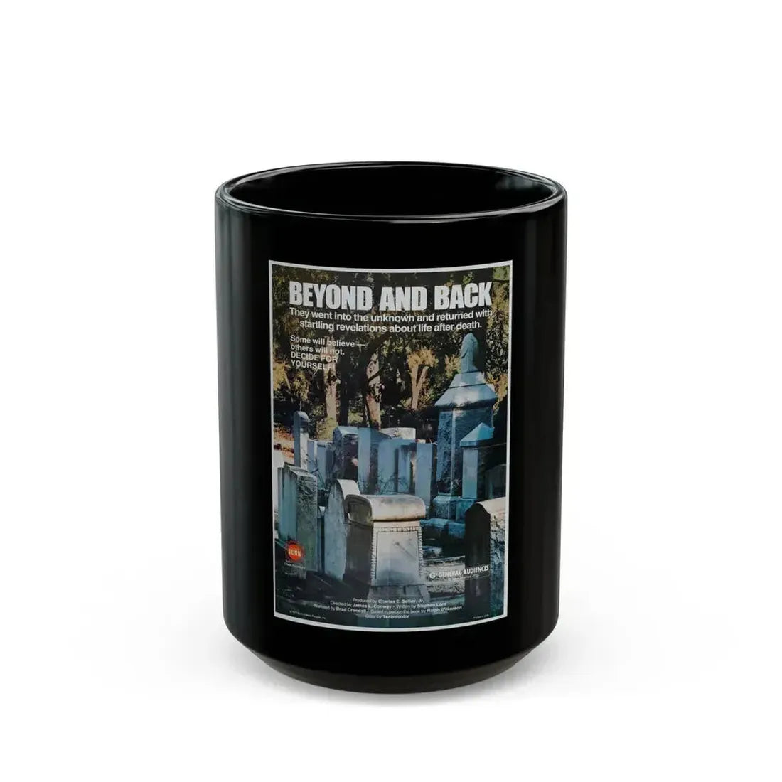 BEYOND AND BACK 1978 Movie Poster - Black Coffee Mug 15oz - Go Mug Yourself