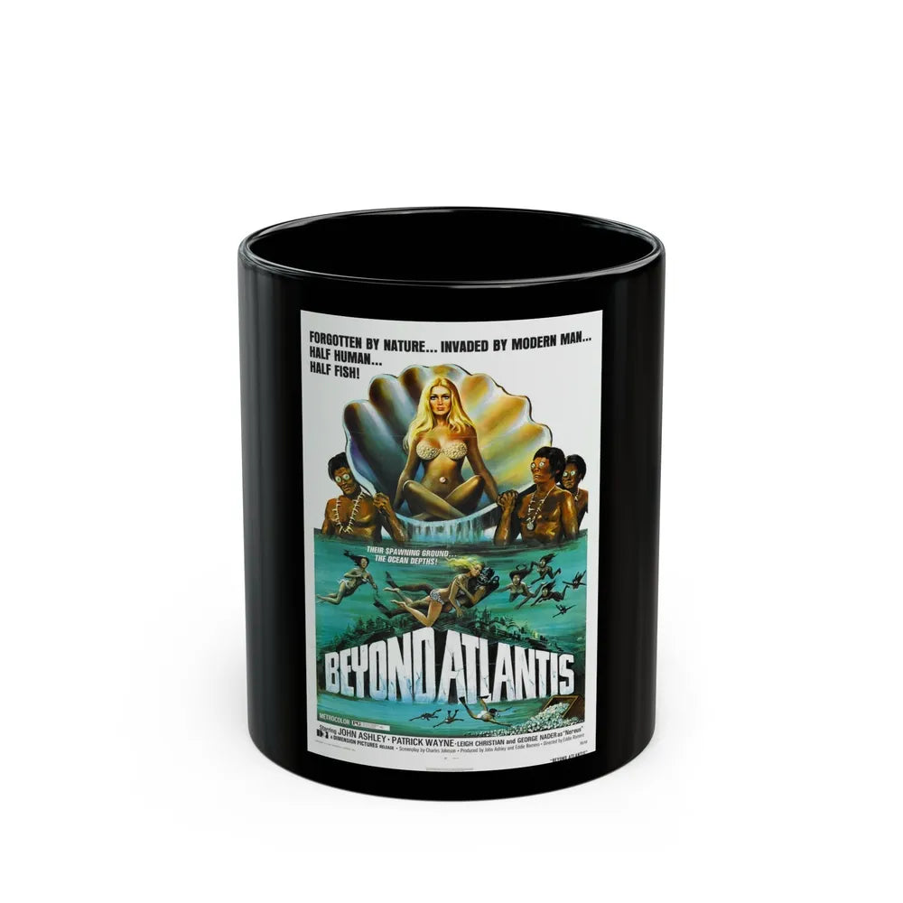 BEYOND ATLANTIS 1973 Movie Poster - Black Coffee Mug-11oz-Go Mug Yourself