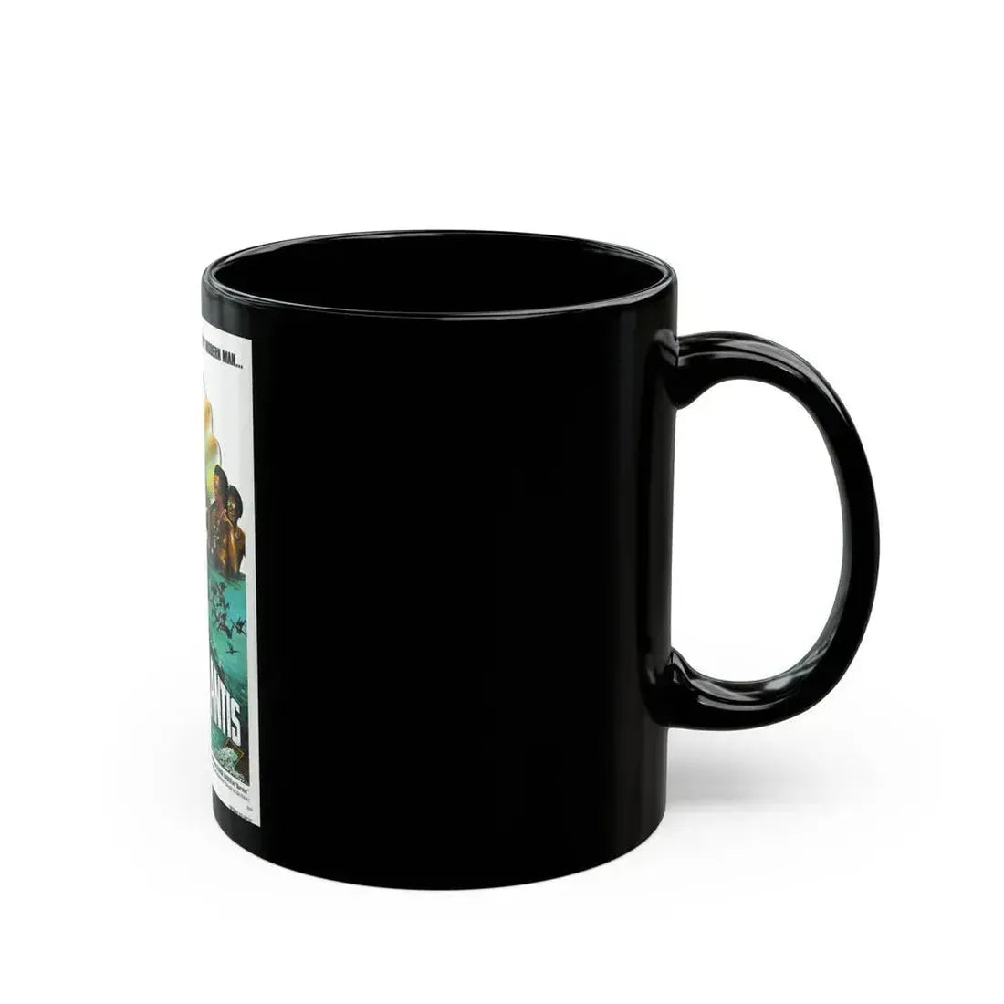 BEYOND ATLANTIS 1973 Movie Poster - Black Coffee Mug - Go Mug Yourself