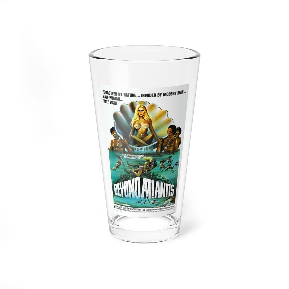 BEYOND ATLANTIS 1973 Movie Poster - Pint Glass 16oz-16oz-Go Mug Yourself