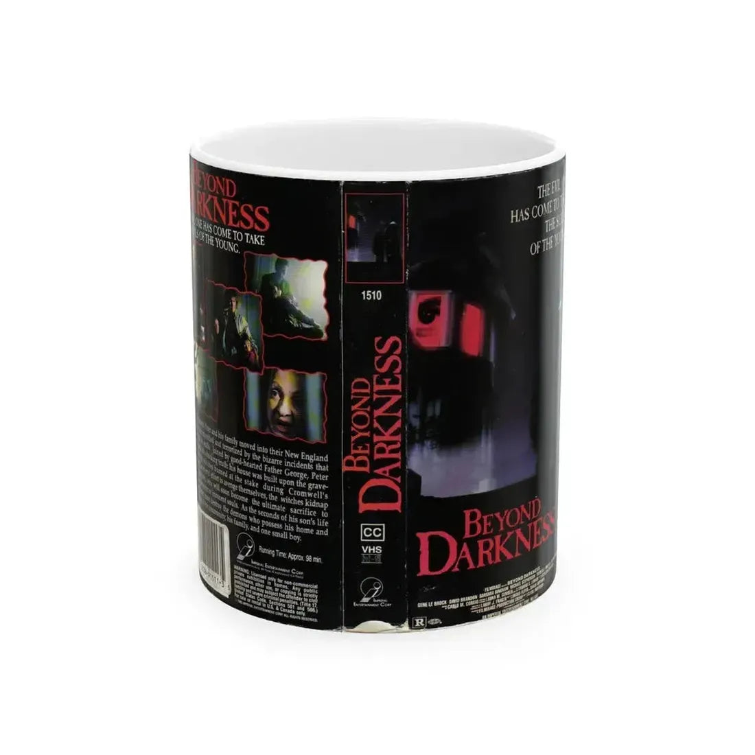 BEYOND DARKNESS (VHS COVER) - White Coffee Mug 11oz - Go Mug Yourself
