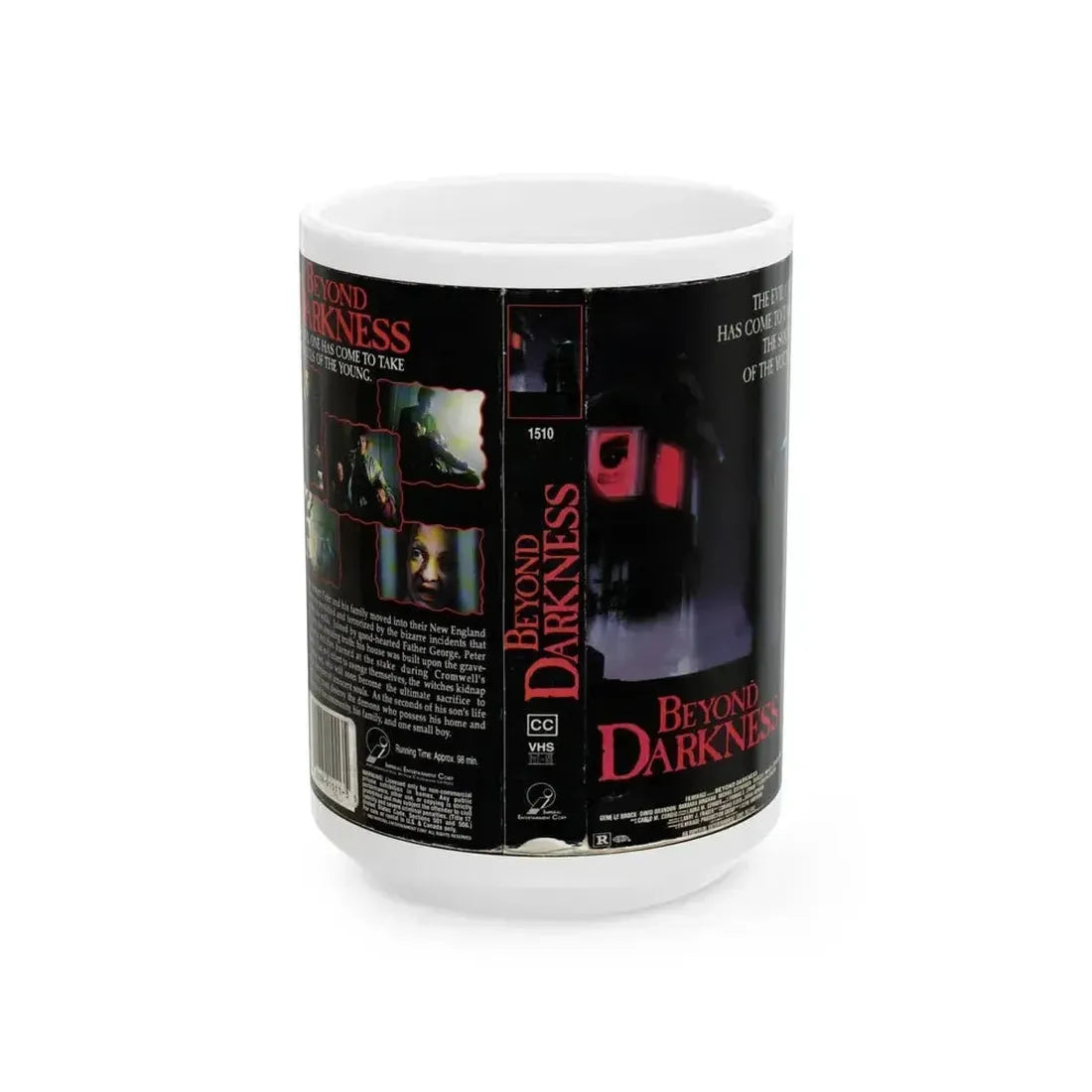BEYOND DARKNESS (VHS COVER) - White Coffee Mug 15oz - Go Mug Yourself