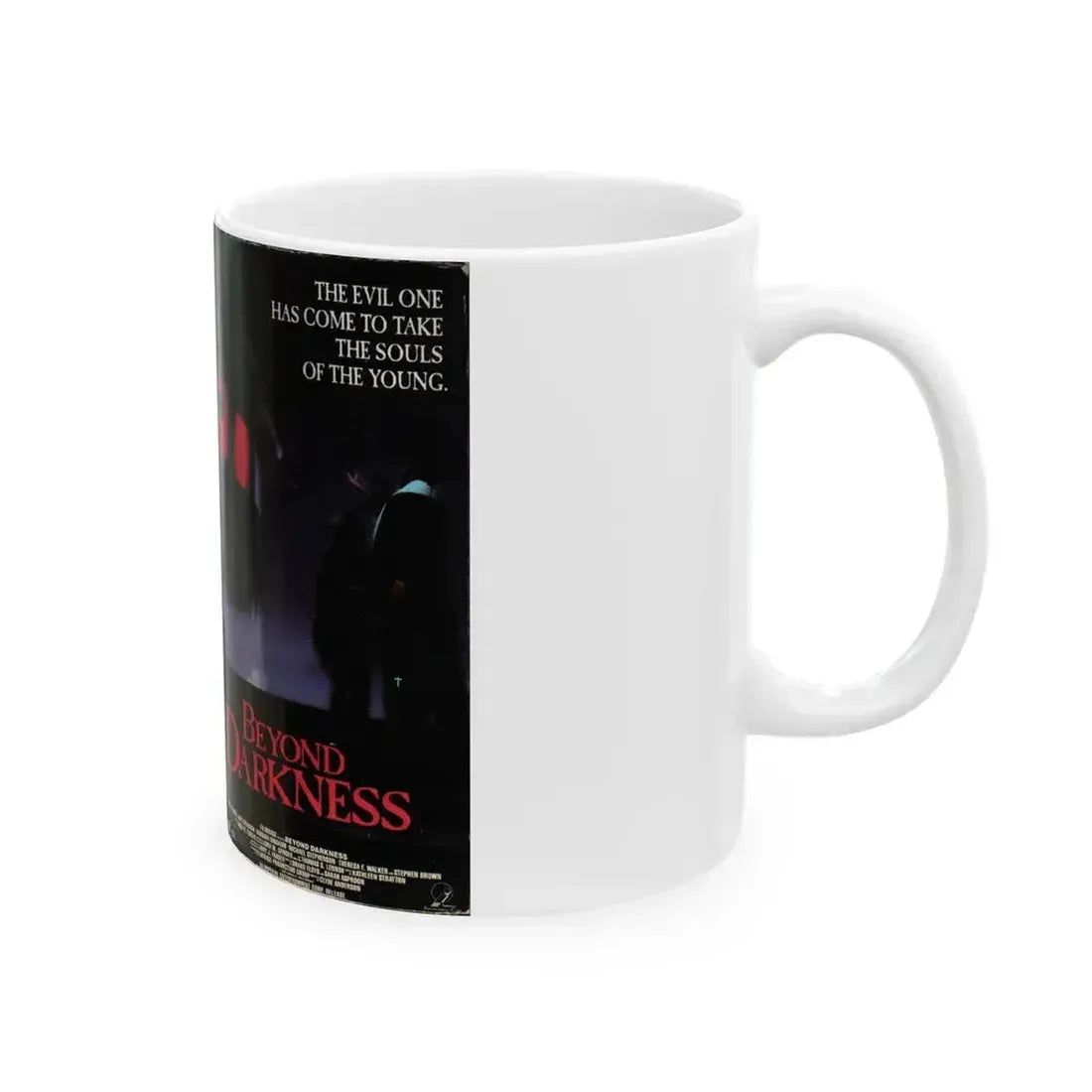 BEYOND DARKNESS (VHS COVER) - White Coffee Mug - Go Mug Yourself