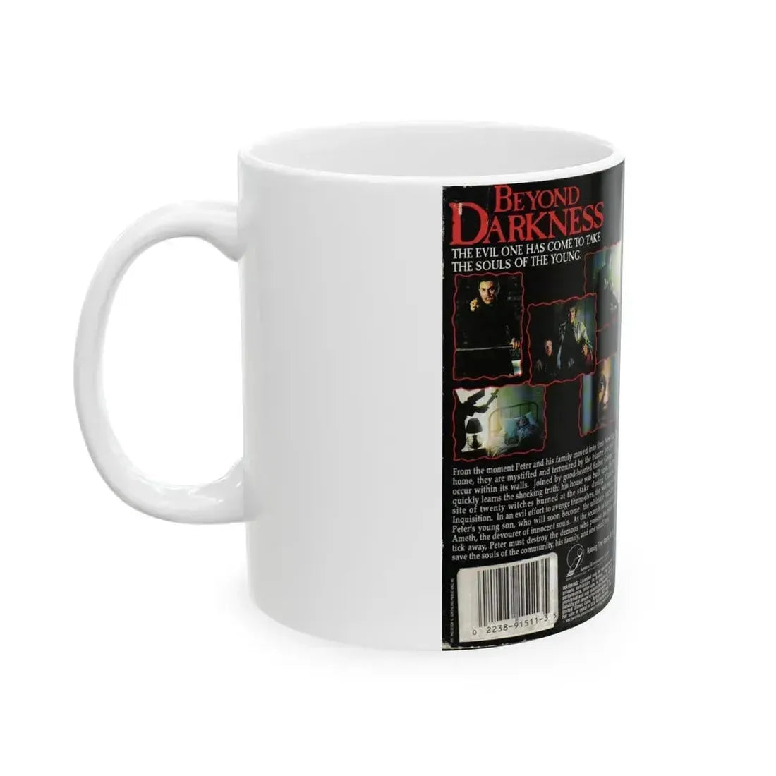 BEYOND DARKNESS (VHS COVER) - White Coffee Mug - Go Mug Yourself