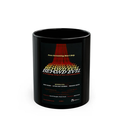 BEYOND EVIL (TEASER) 1980 Movie Poster - Black Coffee Mug-11oz-Go Mug Yourself