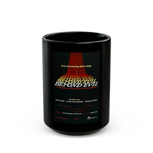 BEYOND EVIL (TEASER) 1980 Movie Poster - Black Coffee Mug-15oz-Go Mug Yourself