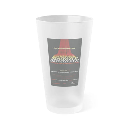 BEYOND EVIL (TEASER) 1980 Movie Poster - Frosted Pint Glass 16oz-16oz-Frosted-Go Mug Yourself