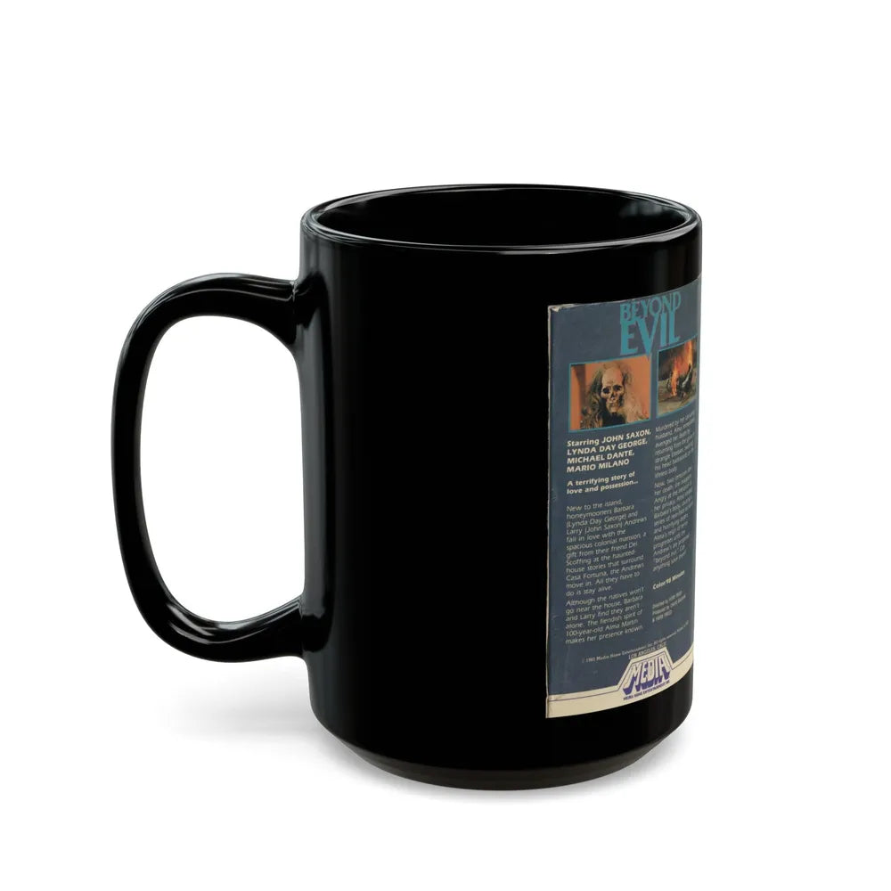 BEYOND EVIL (VHS COVER) - Black Coffee Mug-Go Mug Yourself