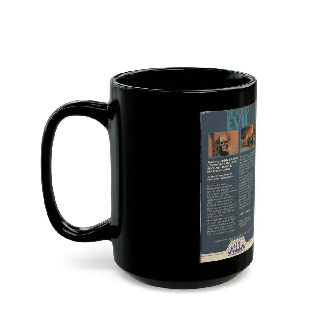 BEYOND EVIL (VHS COVER) - Black Coffee Mug - Go Mug Yourself