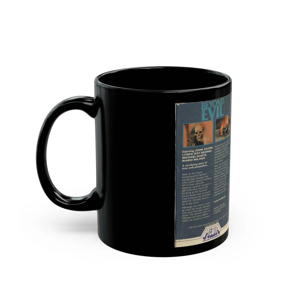 BEYOND EVIL (VHS COVER) - Black Coffee Mug-Go Mug Yourself