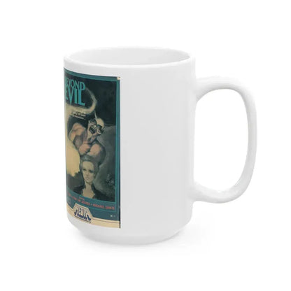 BEYOND EVIL (VHS COVER) - White Coffee Mug - Go Mug Yourself