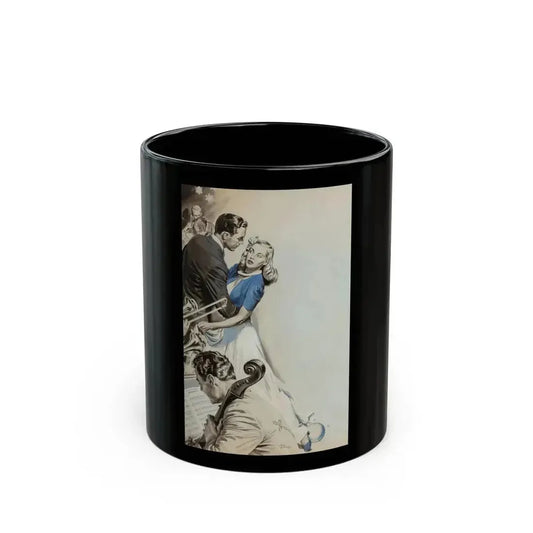 Beyond Expectation, Woman's Home Companion interior illustration, October 1944 - Black Coffee Mug 11oz - Go Mug Yourself