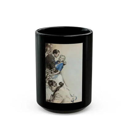 Beyond Expectation, Woman's Home Companion interior illustration, October 1944 - Black Coffee Mug 15oz - Go Mug Yourself
