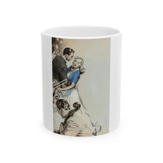Beyond Expectation, Woman's Home Companion interior illustration, October 1944 - White Coffee Mug 11oz - Go Mug Yourself