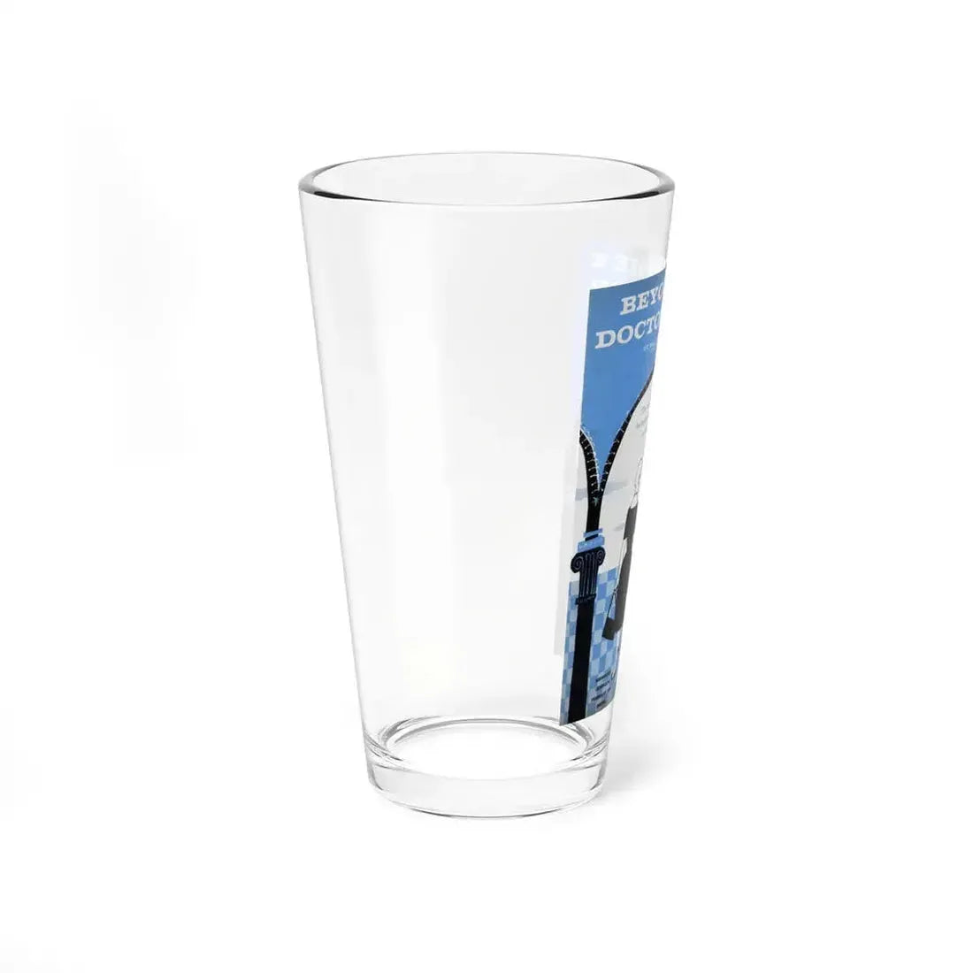 Beyond The Doctor's Door, Redbook, February 1957 (Magazine Illustration) Pint Glass 16oz - Go Mug Yourself