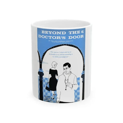 Beyond The Doctor's Door, Redbook, February 1957 - White Coffee Mug 11oz - Go Mug Yourself