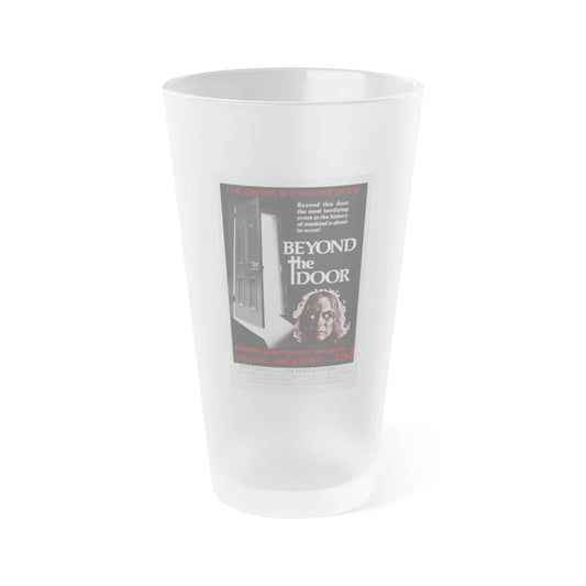 BEYOND THE DOOR 1974 Movie Poster - Frosted Pint Glass 16oz-16oz-Frosted-Go Mug Yourself