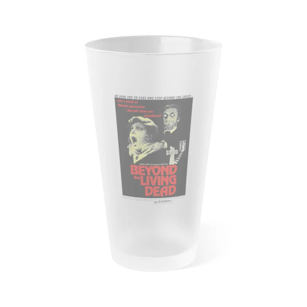 BEYOND THE LIVING DEAD (THE HANGING WOMAN) 1973 Movie Poster - Frosted Pint Glass 16oz-Go Mug Yourself