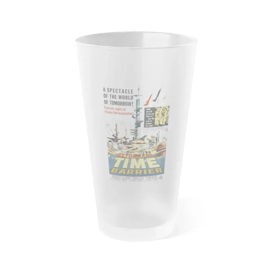 BEYOND THE TIME BARRIER (2) 1960 Movie Poster - Frosted Pint Glass 16oz Default Title - Go Mug Yourself