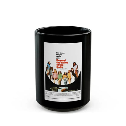 BEYOND THE VALLEY OF THE DOLLS 1970 Movie Poster - Black Coffee Mug 15oz - Go Mug Yourself