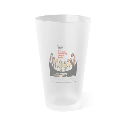 BEYOND THE VALLEY OF THE DOLLS 1970 Movie Poster - Frosted Pint Glass 16oz Default Title - Go Mug Yourself