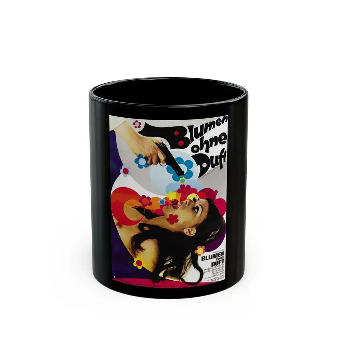 BEYOND THE VALLEY OF THE DOLLS (GERMAN) 1970 Movie Poster - Black Coffee Mug 11oz - Go Mug Yourself