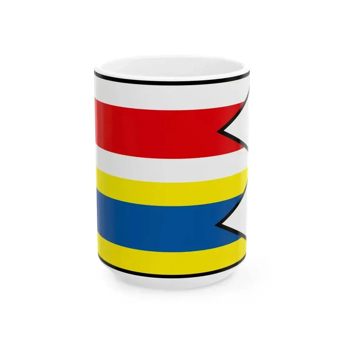 Bezovce Sobrance Flag (Slovakia) White Coffee Mug 15oz - Go Mug Yourself