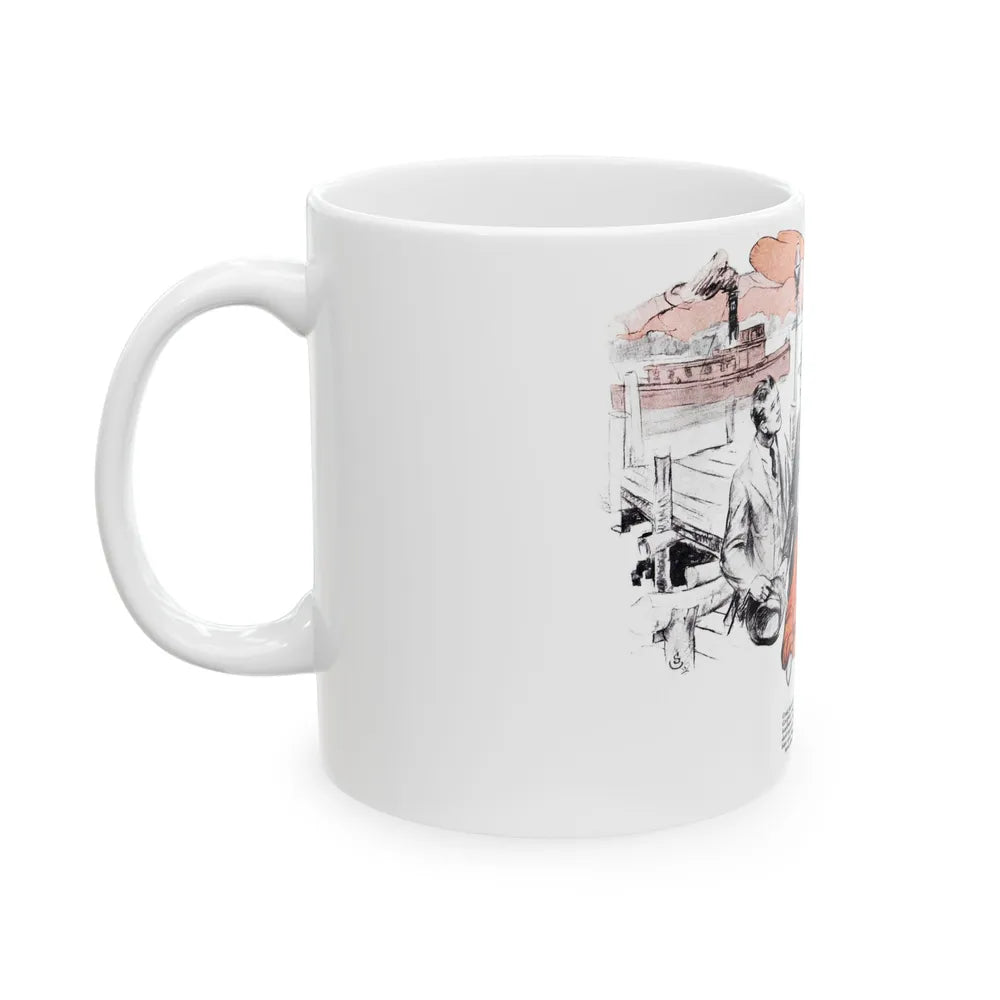 Cousin Gregory, American Boy, July 1933 - White Coffee Mug-Go Mug Yourself