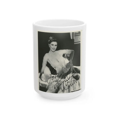 Lynda Carter #266 (Vintage Female Icon) White Coffee Mug-15oz-Go Mug Yourself