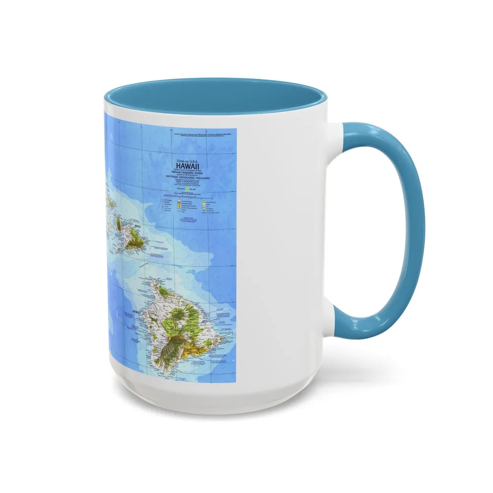 USA - Hawaii (1976) (Map) Accent Coffee Mug-Go Mug Yourself