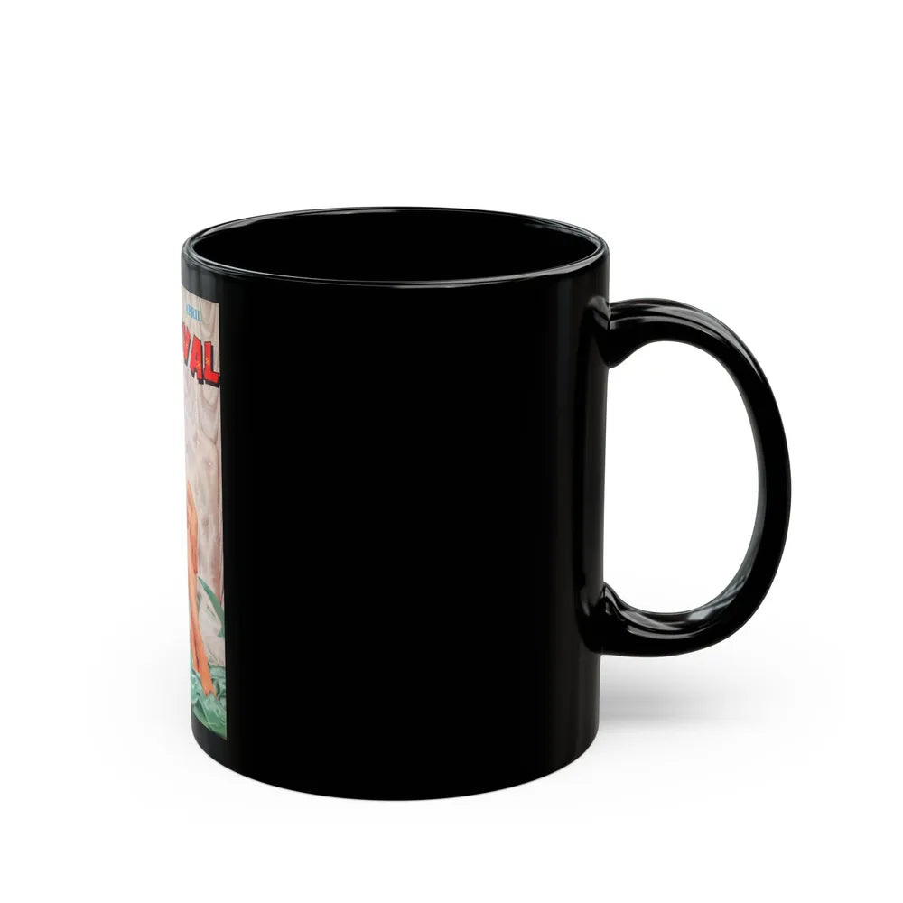 Norma Sykes #177 - Mag. Cover '56 (Vintage Female Icon) Black Coffee Mug-Go Mug Yourself