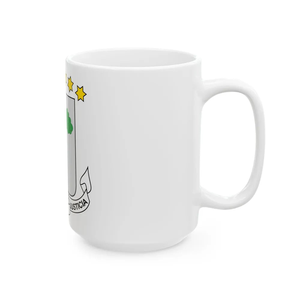 Coat of arms of Equatorial Guinea - White Coffee Mug-Go Mug Yourself