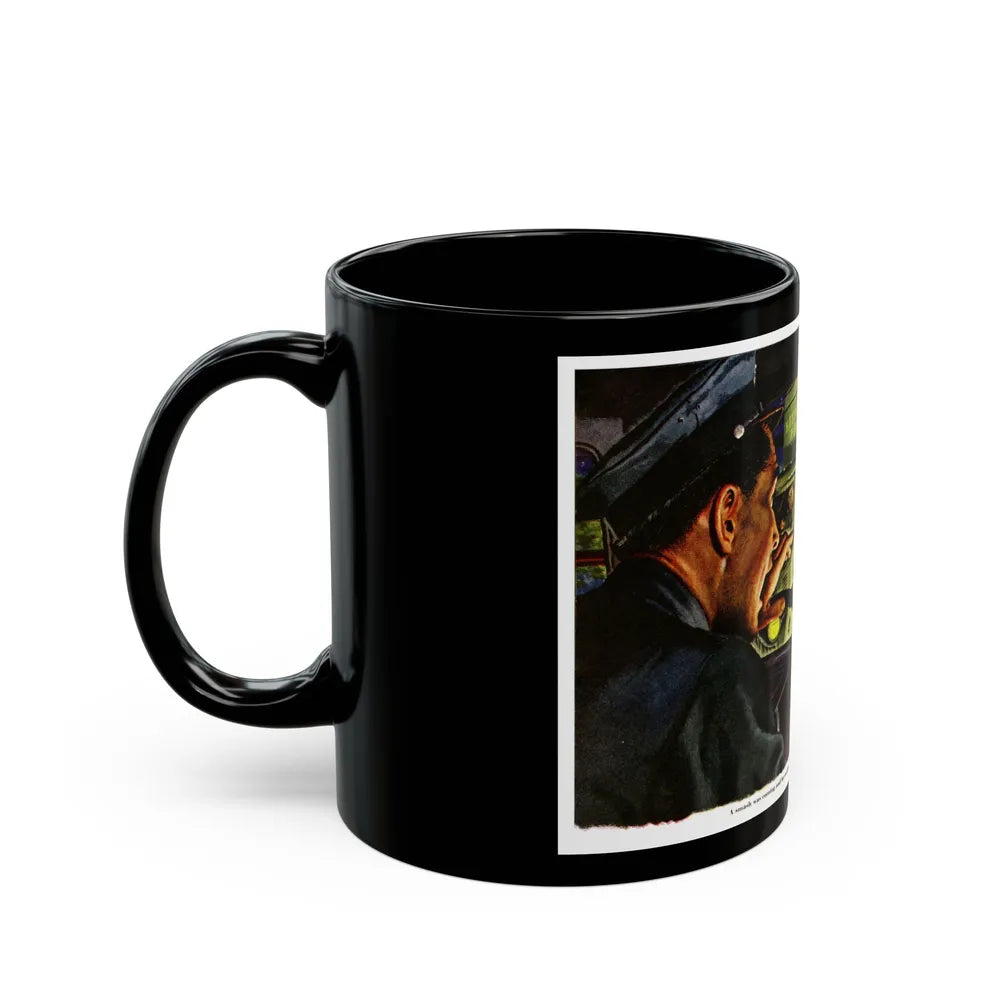 Death On Wheels, 1948 - Black Coffee Mug-Go Mug Yourself