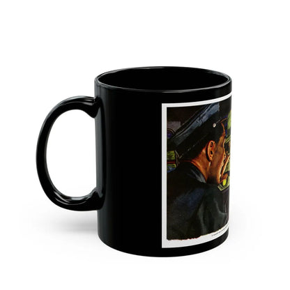 Death On Wheels, 1948 - Black Coffee Mug-Go Mug Yourself