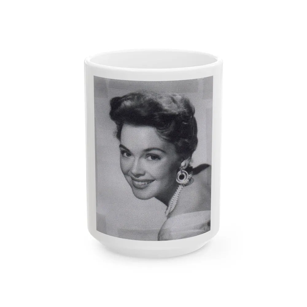 Barbara Rush #55 (Vintage Female Icon) White Coffee Mug-15oz-Go Mug Yourself