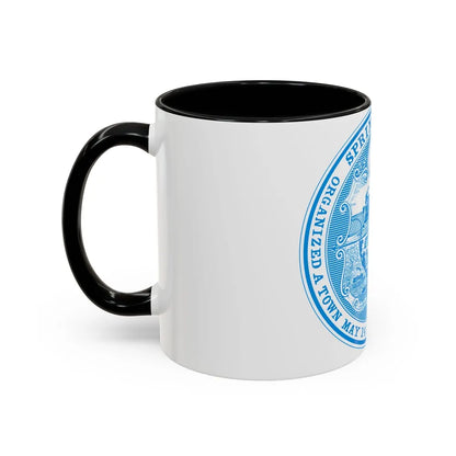 Seal of Springfield Massachusetts - Accent Coffee Mug-Go Mug Yourself