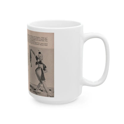 Sheree North #170 - Pages 46 & 47 from 66 PHOTOGRAPHS OF Sheree NORTH U.K. Pocket Mag. (Vintage Female Icon) White Coffee Mug-Go Mug Yourself