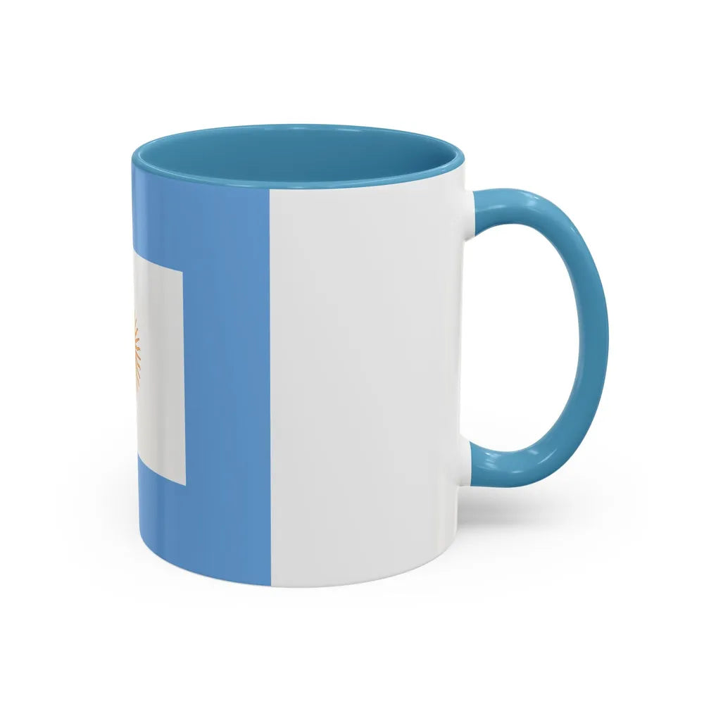 Naval Jack of Argentina - Accent Coffee Mug-Go Mug Yourself