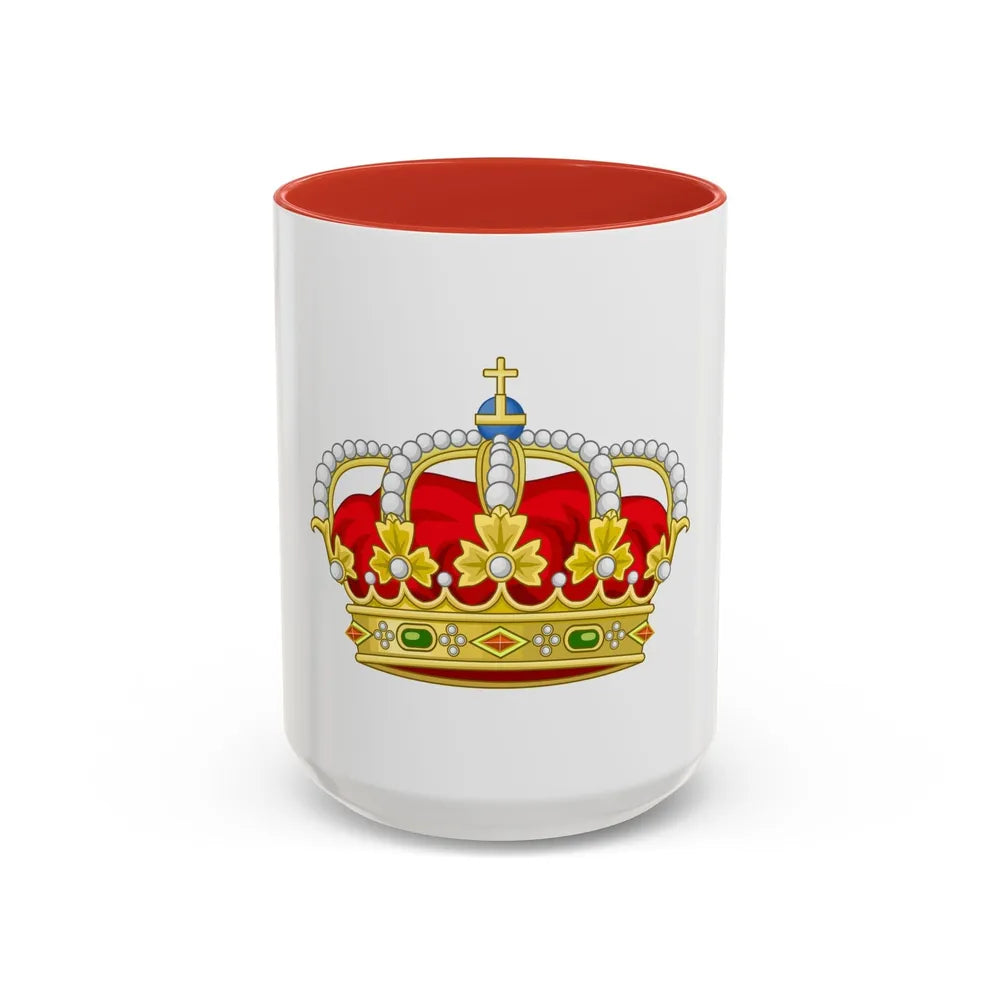 Royal Crown of Spain - Accent Coffee Mug-15oz-Red-Go Mug Yourself