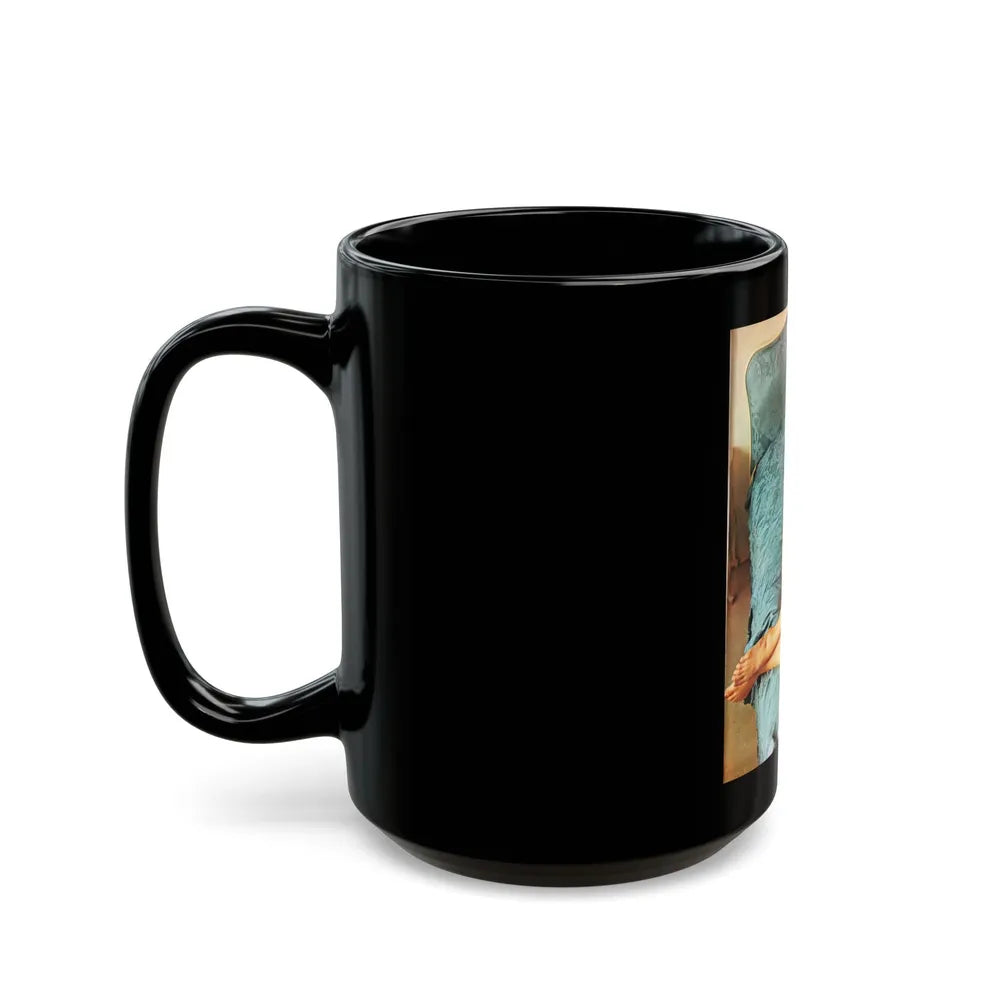 Julie Ege #245 (Vintage Female Icon) Black Coffee Mug-Go Mug Yourself