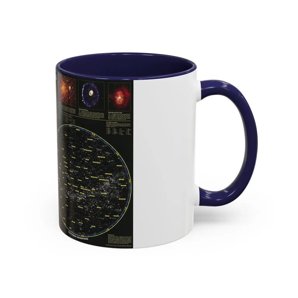 Heavens, The (1995) (Map) Accent Coffee Mug-Go Mug Yourself