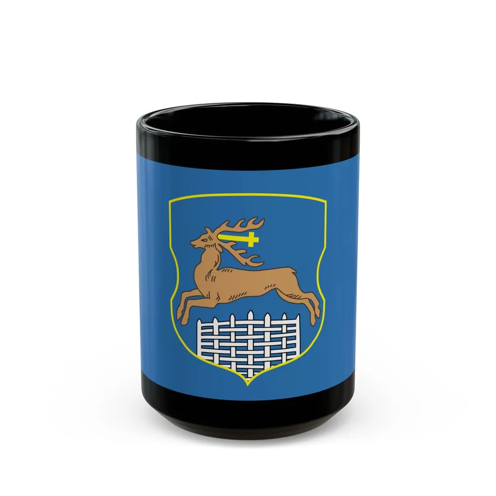 Flag of Hrodna Horadnia Grodno Russia - Black Coffee Mug-15oz-Go Mug Yourself