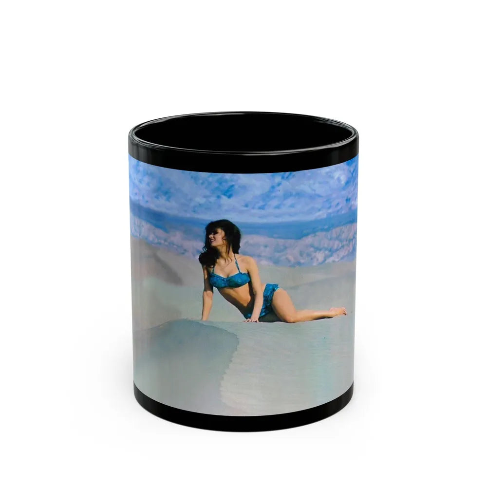 Pamela Tiffin #31 (Vintage Female Icon) Black Coffee Mug-11oz-Go Mug Yourself