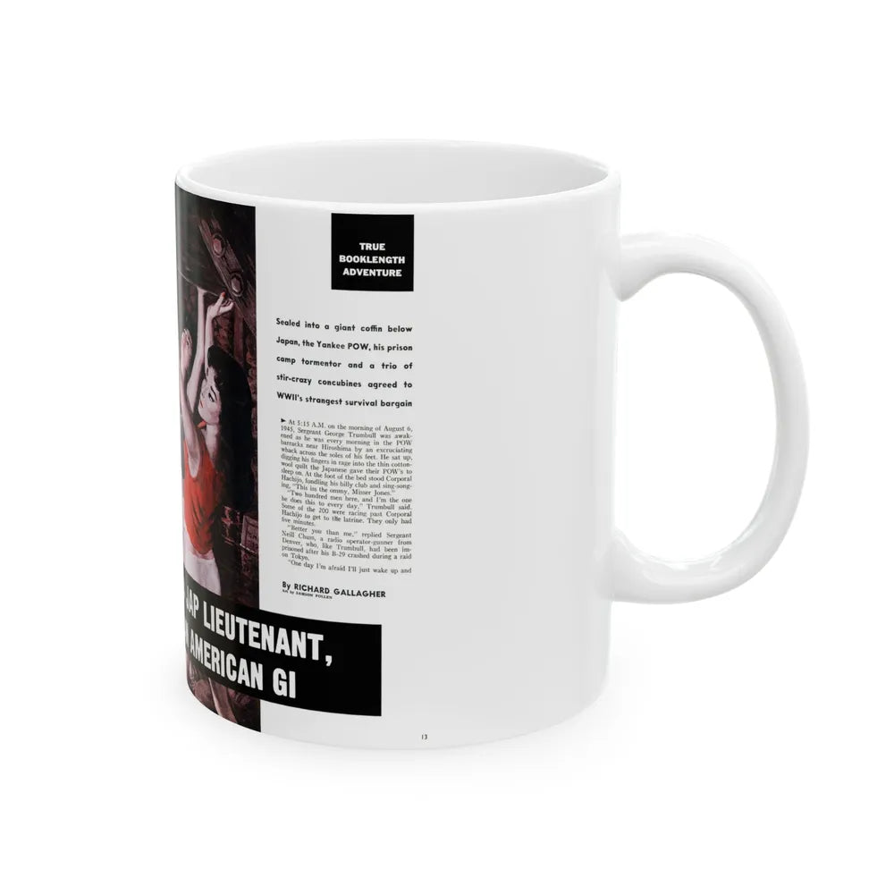 Buried Alive, Male magazine, December 1960 - White Coffee Mug-Go Mug Yourself