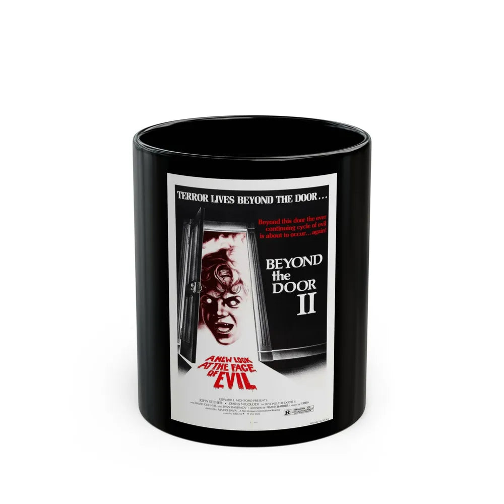 BEYOND THE DOOR II aka SHOCK 1977 Movie Poster - Black Coffee Mug-11oz-Go Mug Yourself