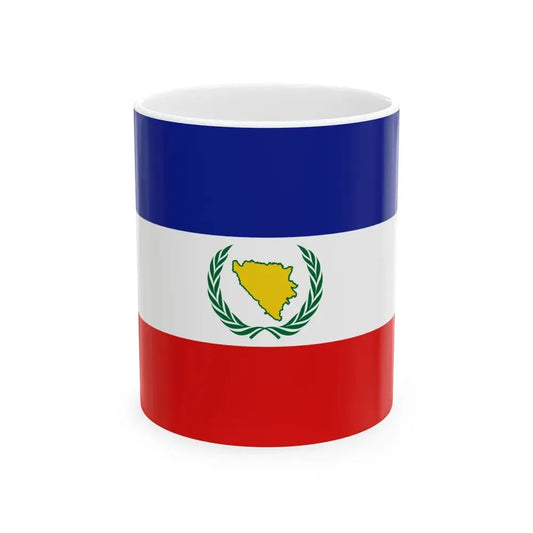 BH Fourth Alternative Flag of Second Proposal (Bosnia and Herzegovina) White Coffee Mug 11oz - Go Mug Yourself