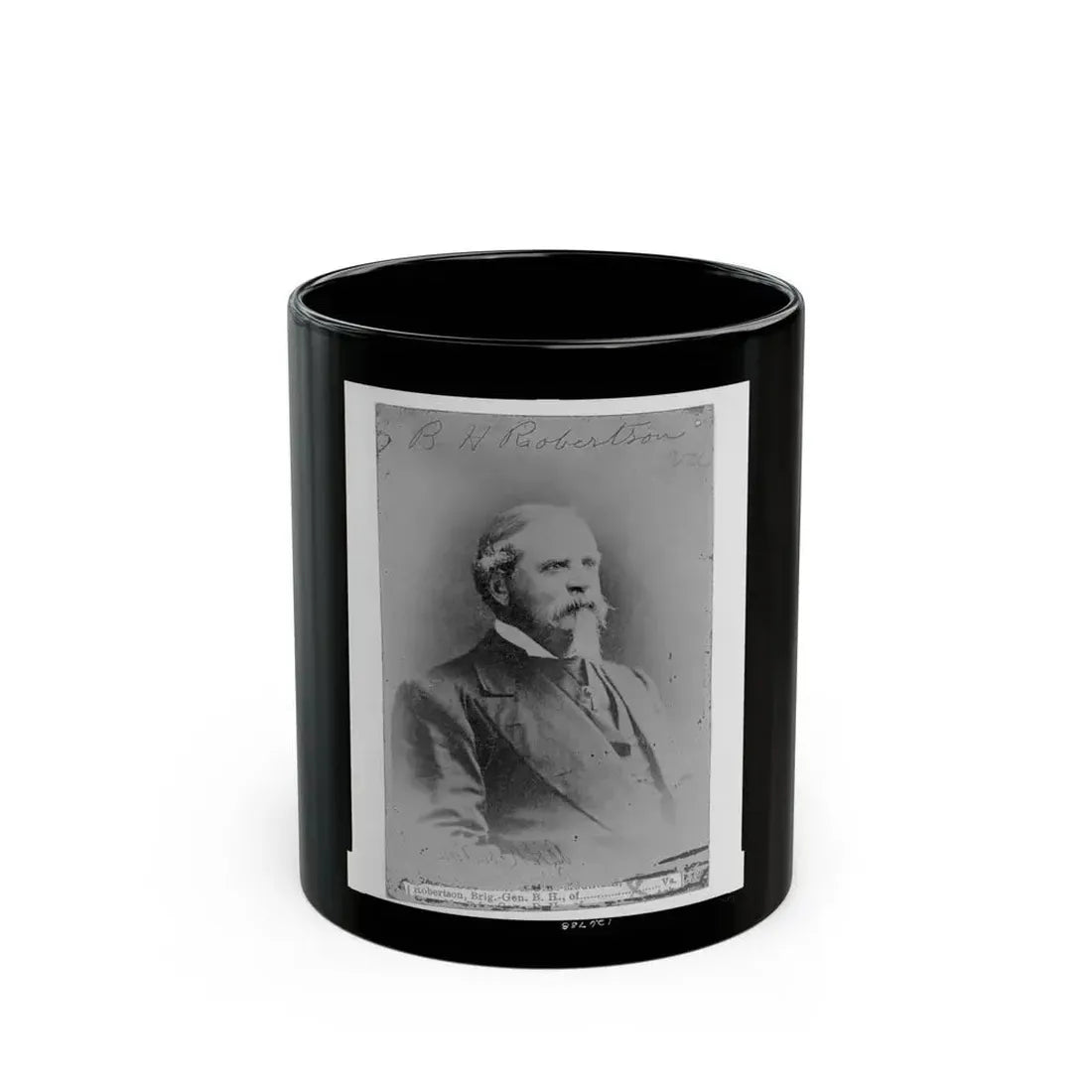 B.H. Robertson, Va. (U.S. Civil War) Black Coffee Mug 11oz - Go Mug Yourself