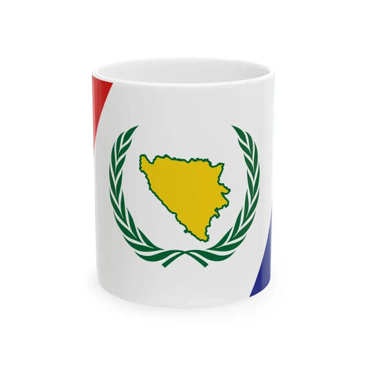 BH Third Alternative Flag of Second Proposal (Bosnia and Herzegovina) White Coffee Mug 11oz - Go Mug Yourself