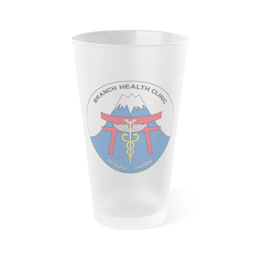 BHC Atsugi Japan (U.S. Navy) Frosted Pint Glass 16oz-Go Mug Yourself